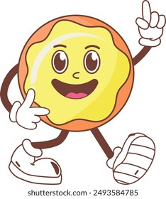 a donut mascot illustration set
