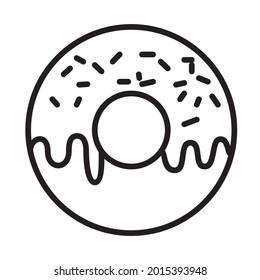 donut menu flat icon design