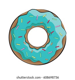 Donut. Modern design. Vector illustration. EPS10.