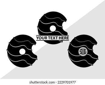 Monogramm-Vektorgrafik ablegen Silhouette