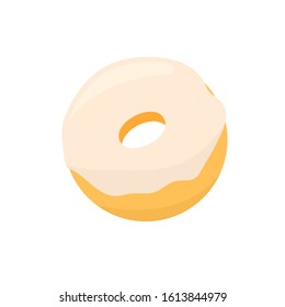 Donut no sprinkles icon. Clipart image isolated on white background