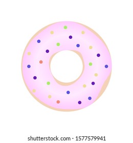 donut on a white background