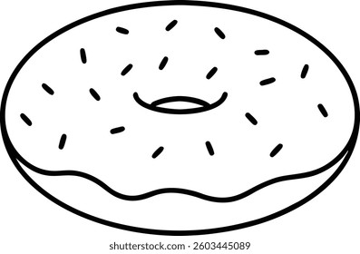  donut on a white background