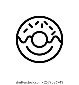 Donut Outline Icon. Donut Icon