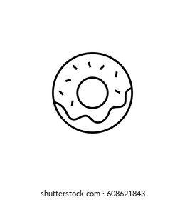 Donut outline icon
