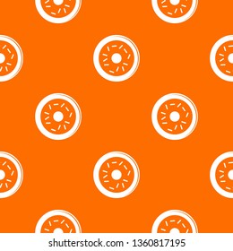 Donut pattern vector orange for any web design best