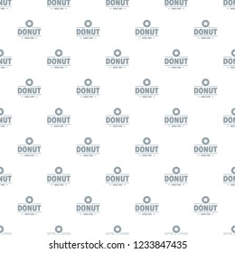 Donut pattern vector seamless repeat for any web design