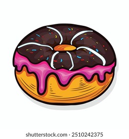 
Rosca com design de vetor creem rosa.