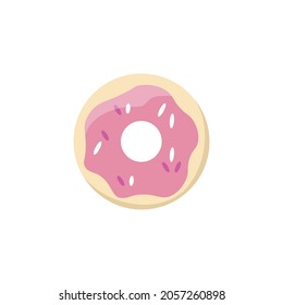 
Donut pink .
vector illustration