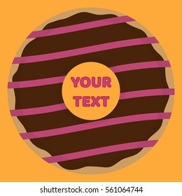 Donut with place for your text