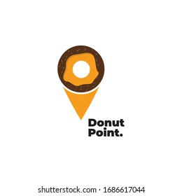 donut point logo design template