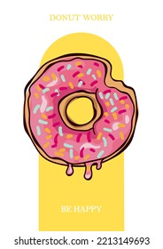 Donut Print   Instagram poster idea  Food poster 