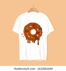 Donut print - mockup for your idea. T-shirts