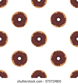 Donut seamless background texture pattern. 