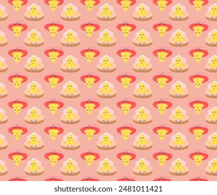 donut seamless background for wrapping paper and fabric graphic design.