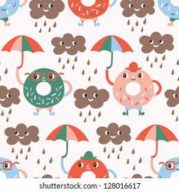 donut seamless pattern