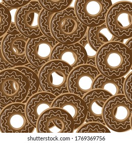 Donut seamless pattern, perfect for wallpaper, wrapping or clothing