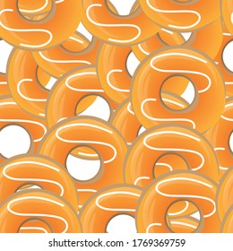 Donut seamless pattern, perfect for wallpaper, wrapping or clothing
