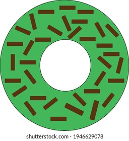 Serie de donut, vector de donut con chocolate aspersado
Bien por los íconos de los amantes de los donut en el mundo