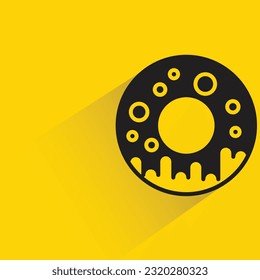 sin sombra sobre fondo amarillo