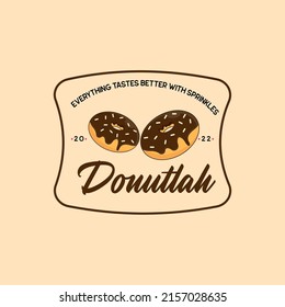 Donut Shop Logo Badge Concept