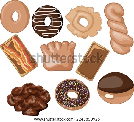 Donut Shop Vector Illustration Collection