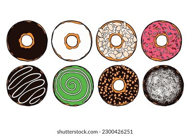 Donut sketch image from above 