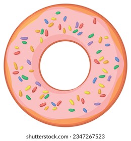 Donut Sprinkles Glazed Pastry Sweets Confection