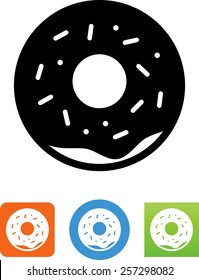 Donut with sprinkles icon
