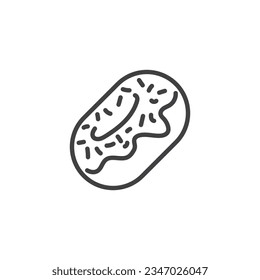 No toque con el icono de la línea de rociadores. signo de estilo lineal para concepto móvil y diseño web. Icono de vector de contorno de contorno acristalado. Símbolo, ilustración del logotipo. Gráficos vectoriales