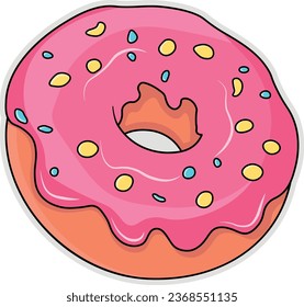 Donut mit Brinklern ohne Hintergrund