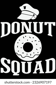 Donut Squad eps cut file for cutting machine