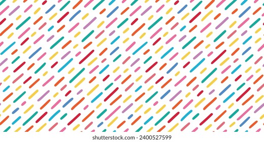 Donut, sweet confetti background. Sweet cake, donut confetti texture, seamless pattern. Colorful candy topping seamless background wallpaper. Vector illustration