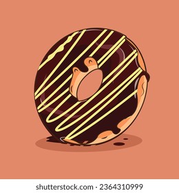 donut sweet vector graphic illustration 