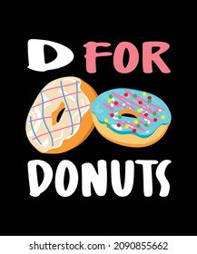 Donut T Shirt Design Image