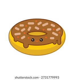 A donut is a type of sweet pastry made from bread dough (wheat flour, sugar, eggs, butter, and yeast) that is fried, usually in the shape of a ring with a hole in the center or a circle, and filled with jam or cream. This popular, soft-textured treat is often topped with things like powdered sugar, chocolate, or sprinkles. Donuts originated in the Netherlands, where they were formerly known as olykoek.