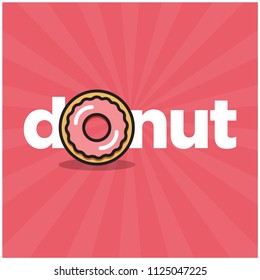 Donut Typography Concept Design