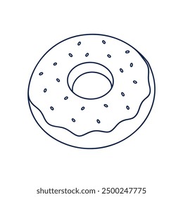 Donut Vector Art Illustration Design