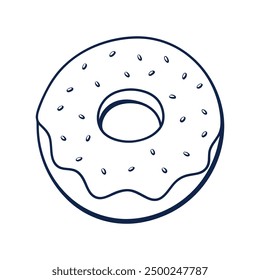 Donut Vektorgrafik Illustration Design