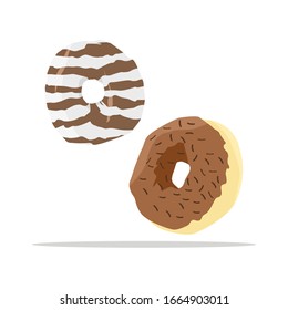 donut vector delicious look product illustration