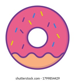 Donut vector design icon food
