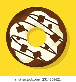 Donut vectorial colección dulces postres lindos archivos vectoriales