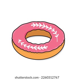 Nicht Vektorgrafik. Doppel. mit Sprinkle-Vektorgrafik-Logo-Design-Illustration