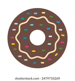 Donut Vector Flat Icon Design