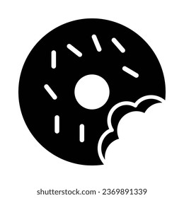 Donut Vector Glyph Icon For Personal And Commercial Use.
