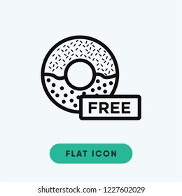 Donut vector icon