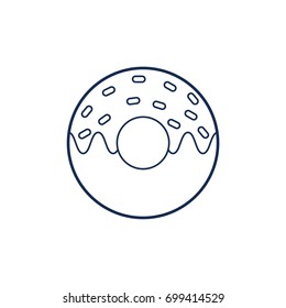 Donut vector icon