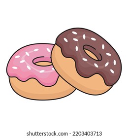 Donut vector icon for commercial use