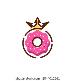 Donut Vector icon design illustration Template