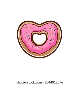 Donut Vector icon design illustration Template